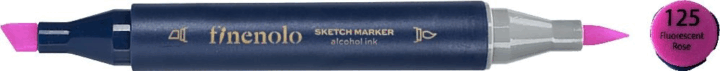 Deli Finenolo 125 1-7 mm kétvégű permanent ART marker - Fluorescent Rose