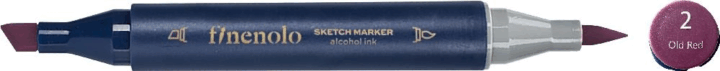 Deli Finenolo 2 1-7 mm kétvégű permanent ART marker - Régi piros