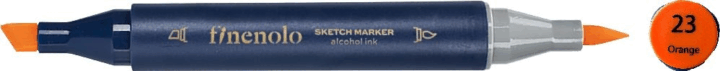 Deli Finenolo 23 1-7 mm kétvégű permanent ART marker - Narancs