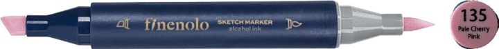 Deli Finenolo 135 1-7mm kétvégű permanent ART marker - Pale Cseresznyepiros