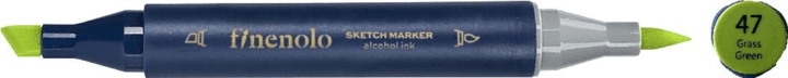 Deli Finenolo 47 1-7 mm kétvégű permanent ART marker - Fűzöld