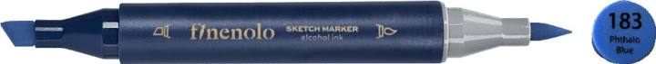 Deli Finenolo 183 1-7 mm kétvégű permanent ART marker - Phthalo Kék