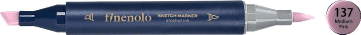 Deli Finenolo 137 1-7 mm kétvégű permanent ART marker - Medium Pink