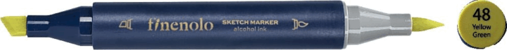 Deli Finenolo 48 1-7 mm kétvégű permanent ART marker - Sárgászöld
