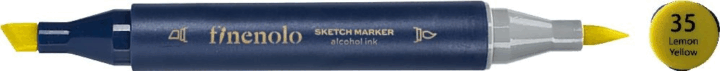 Deli Finenolo 35 1-7 mm kétvégű permanent ART marker - Citromsárga