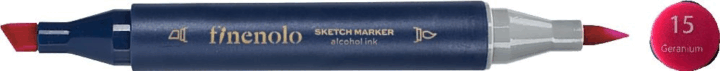 Deli Finenolo 15 1-7 mm kétvégű permanent ART marker - Geranium