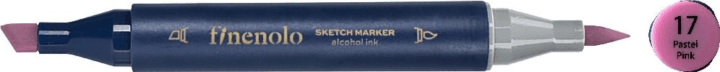 Deli Finenolo 17 1-7 mm kétvégű permanent ART marker - Pasztell rózsaszín