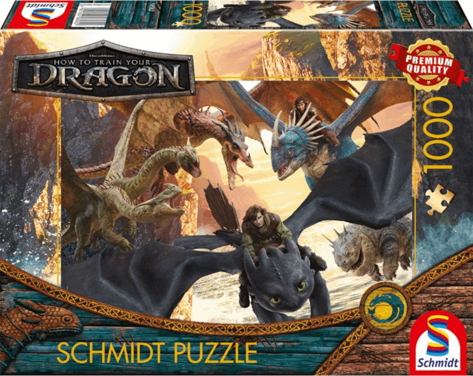 Schmidt Spiele Így neveld a sárkányodat: Támadásra kész 1000 darabos puzzle Schmidt Spiele Így neveld a sárkányodat: Támadásra kész 1000 darabos puzzle