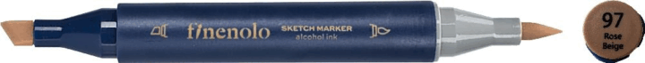 Deli Finenolo 97 1-7 mm kétvégű permanent ART marker - Rose Beige