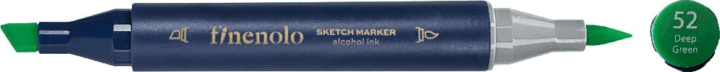 Deli Finenolo 52 1-7 mm kétvégű permanent ART marker - Mély zöld