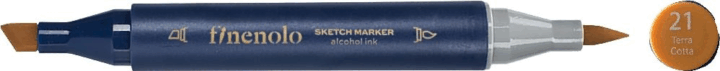 Deli Finenolo 21 1-7 mm kétvégű permanent ART marker - Terra Cotta