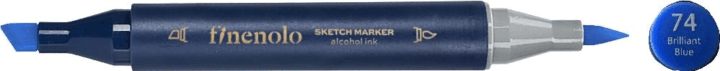 Deli Finenolo 74 1-7 mm kétvégű permanent ART marker - Brilliant Kék