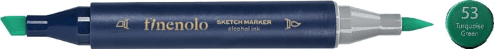 Deli Finenolo 53 1-7 mm kétvégű permanent ART marker - Türkiz zöld