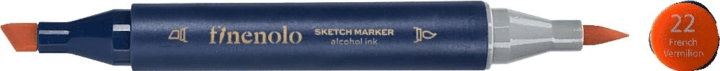 Deli Finenolo 22 1-7 mm kétvégű permanent ART marker - French Vermilion
