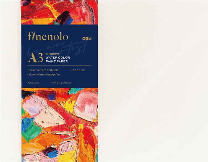 Deli Finenolo A3 akvarell-papírcsomag (16 ív / csomag)
