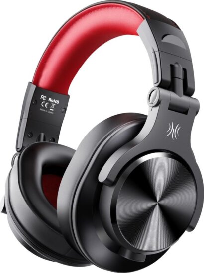 OneOdio Fusion A70 Bluetooth Fejhallgató Headset - Fekete / Piros