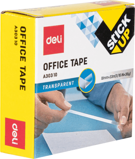 Deli Stick Up víztiszta ragasztószalag 18 mm x 33 m Deli Stick Up víztiszta ragasztószalag 18 mm x 33 m