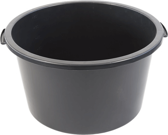 Flair 61560 Műanyag fémfüles vödör 65L - Sötétszürke