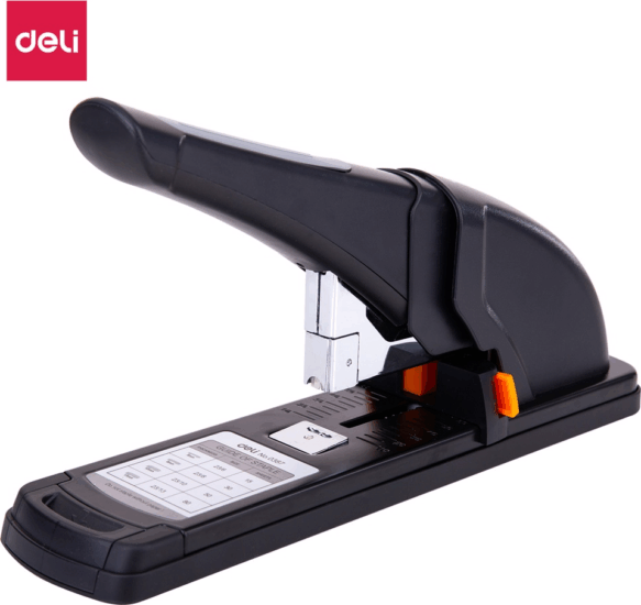 Deli Expert 80 lap kapacitású nagyteljesítményű tűzőgép - Fekete