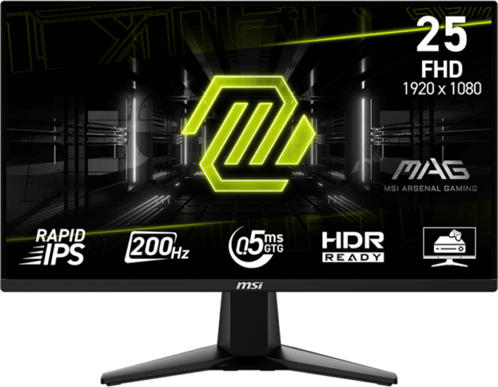 MSI 24,5" MAG 255F E20 16:9 Full HD Rapid IPS Gaming Monitor - Fekete