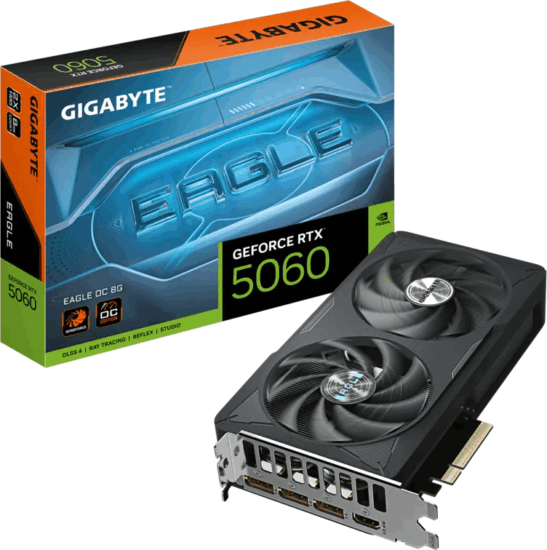 Gigabyte GeForce RTX 5060 8GB GDDR7 Eagle OC Videókártya