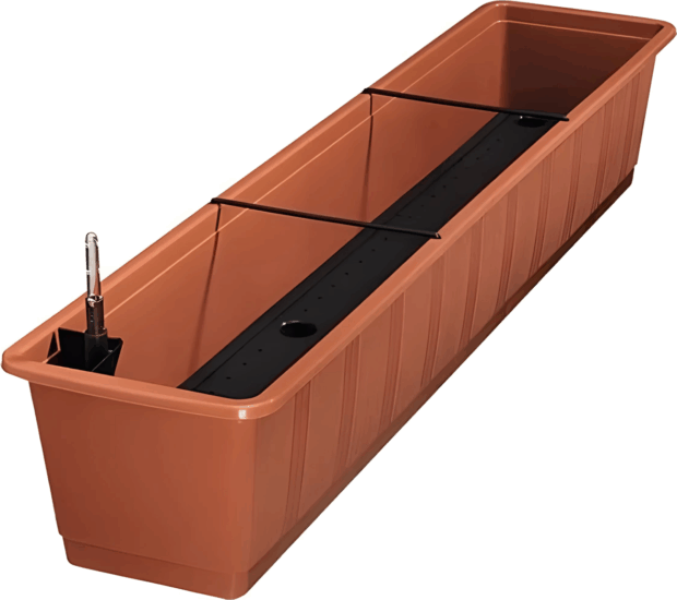 Flair 61496 Hidrokultúrás 60cm balkonláda - Terrakotta