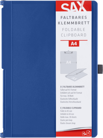 Sax A5-A4 Összehajtható Felírótábla - Kék
