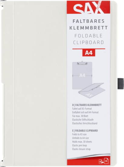 Sax A5-A4 Összehajtható Felírótábla - Fehér