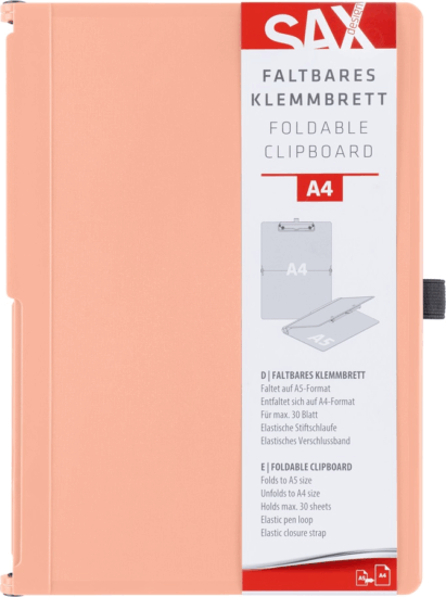 Sax A5-A4 Összehajtható Felírótábla - Naranacssárga
