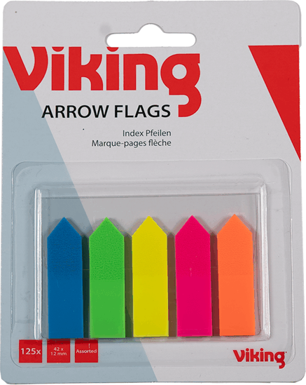 Office Depot 12x45 mm Öntapadós jelölőcímke (125 db / csomag) - Vegyes színek