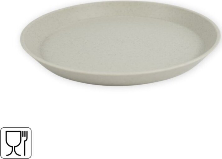 Koziol 24756 Műanyag tányér készlet 20,5 cm 4 db - Szürke