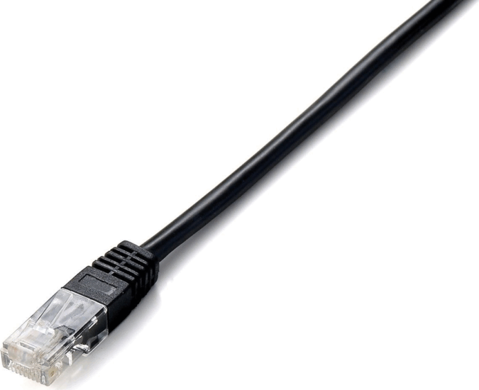 Equip U/UTP Cat5e RJ45 Patch kábel 15m - Fekete