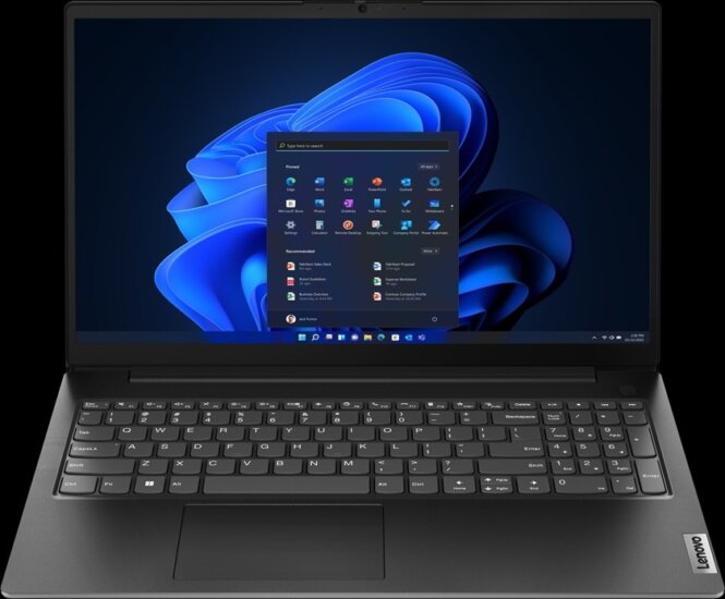 Lenovo V15 G4 AMN Laptop Fekete (15.6" / AMD Ryzen 5-7520U / 16GB / 512GB SSD / Win 11 Home)