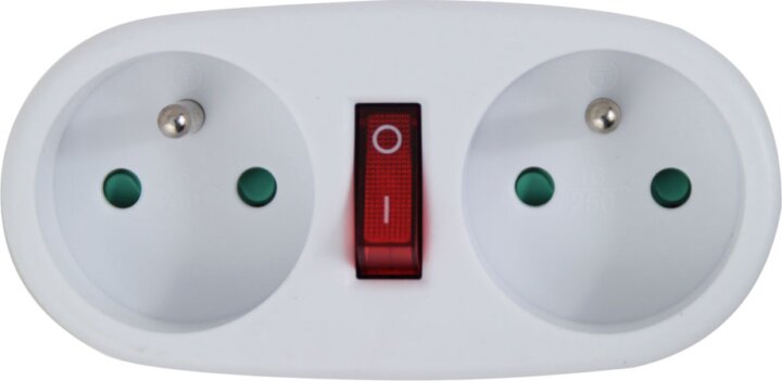 Esperanza ELK306W Hálózati elosztó 2 aljzatos - Fehér