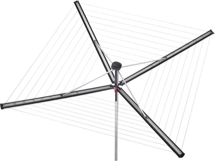 Vileda 174600 Sun-Rise Összecsukhato Ruhaszárító állvány 55 x 90 x 180 cm - Fekete / Ezüst