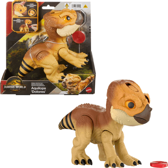 Mattel JGC01 Jurassic World: Az újjászületés - Aquilops Dolores figura