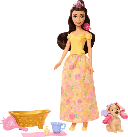 Mattel JFC42 Disney hercegnők Belle baba kiskutyával Mattel JFC42 Disney hercegnők Belle baba kiskutyával