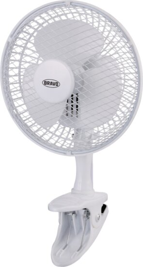 Bravo B-4672 Csiptethető / Asztali Ventillátor 20 cm - Fehér