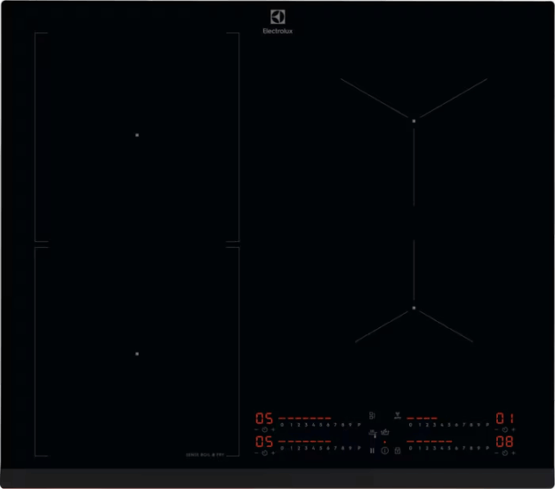 Electrolux EIS77453 Sense Boil & Fry 800 Beépíthető 4 zónás Indukciós Főzőlap 7400 Watt - Fekete Electrolux EIS77453 Sense Boil & Fry 800 Beépíthető 4 zónás Indukciós Főzőlap 7400 Watt - Fekete