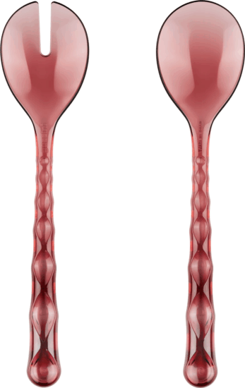 Guzzini Vanity Műanyag Saláta szedő tálaló készlet 2 darabos - Rózsaszín