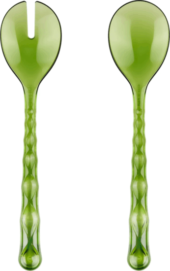 Guzzini Vanity Műanyag Saláta szedő tálaló készlet 2 darabos - Zöld