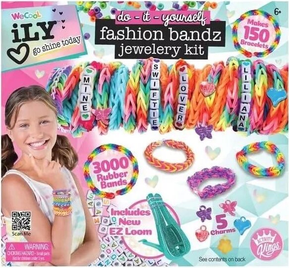 Wecool Ily gumikarkötő készítő szett 150 db karkötőhöz