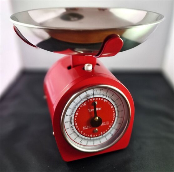 Terraillon 25786 Retro Konyhai Mérleg - Piros