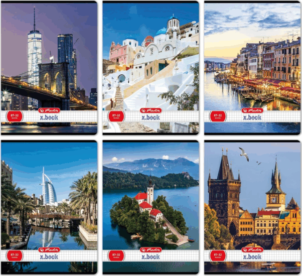 Herlitz City II 32 lapos A4 Négyzetrácsos füzet - Többféle