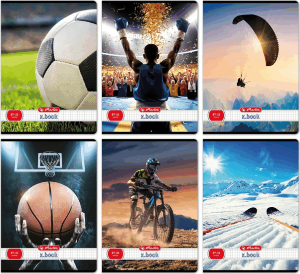 Herlitz Sport II 32 lapos A4 Négyzetrácsos füzet