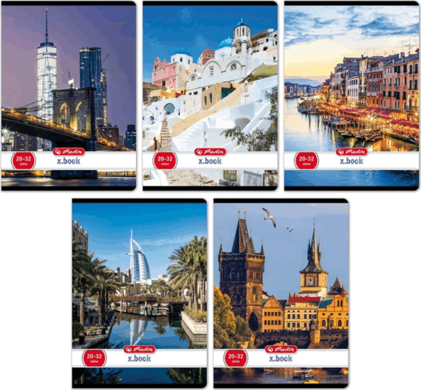 Herlitz City 32 lapos A5 sima füzet - Többféle