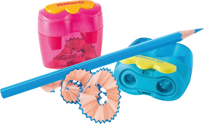 Pelikan Flower Kétlyukú tartályos kézi hegyező - Többféle