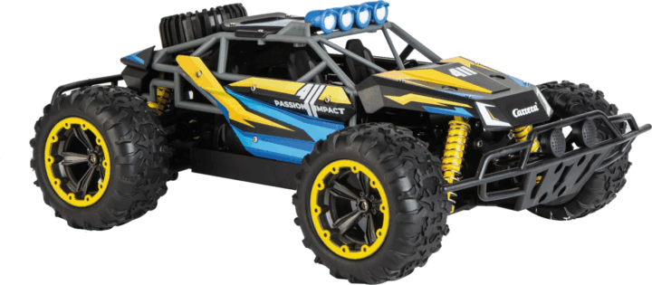Carrera 2,4GHz Passion Impact 3.0, RC Távirányítós terepjáró - Kék/Sárga Carrera 2,4GHz Passion Impact 3.0, RC Távirányítós terepjáró - Kék/Sárga
