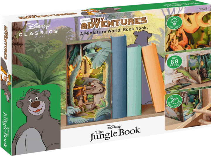 Revell Tiny Adventures Disney - A Dzsungel könyve Book Nook készítő készlet Revell Tiny Adventures Disney - A Dzsungel könyve Book Nook készítő készlet