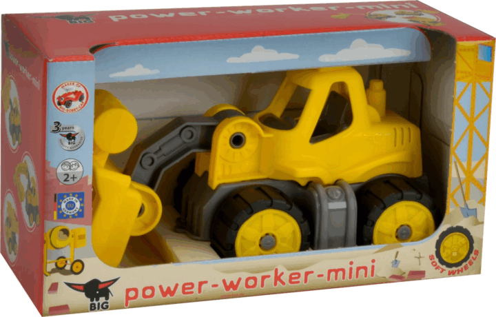 BIG Power Worker Mini Rakodógép - Sárga BIG Power Worker Mini Rakodógép - Sárga